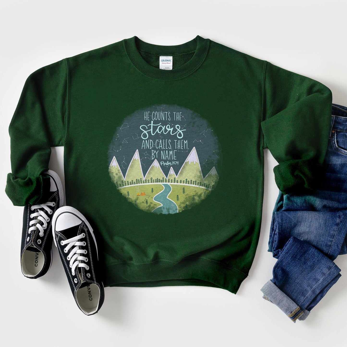 Psalm 147:4 Sweatshirt