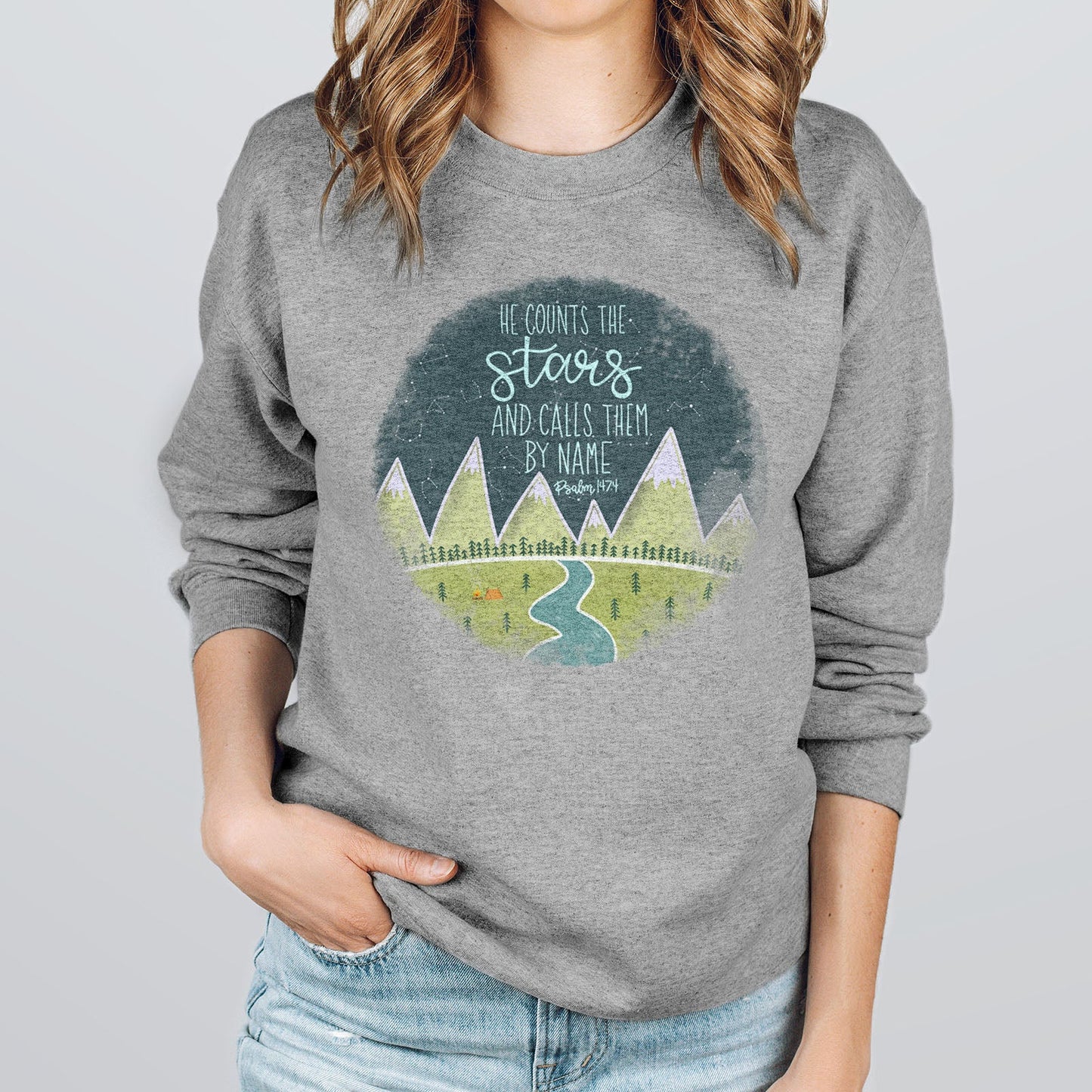 Psalm 147:4 Sweatshirt