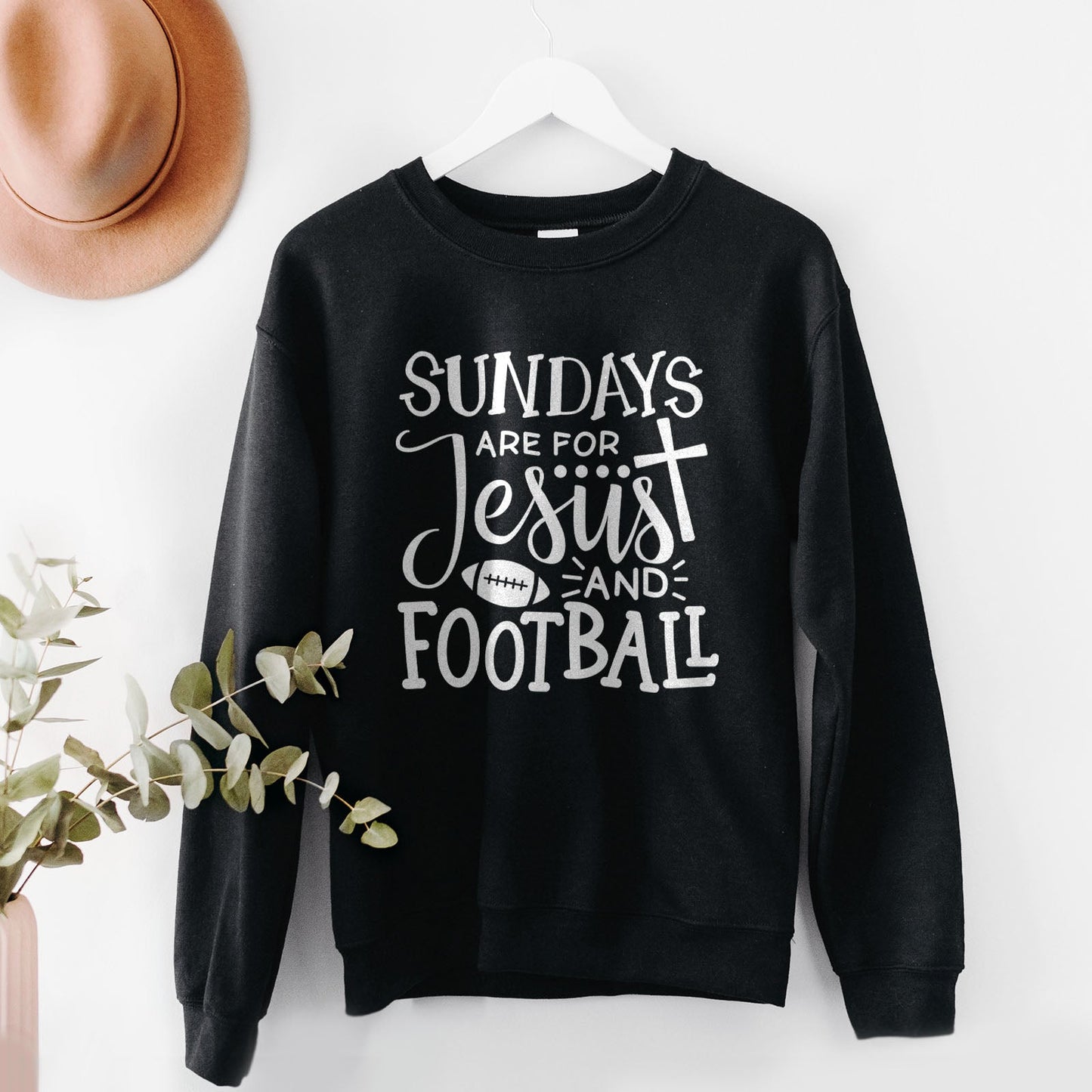 Football And Jesus Sweatshirt