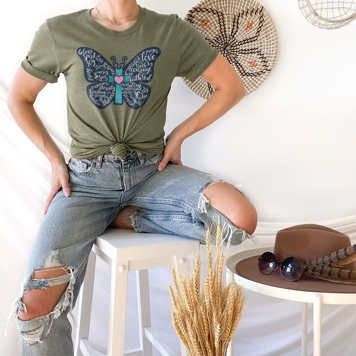 Christian Butterfly Tee