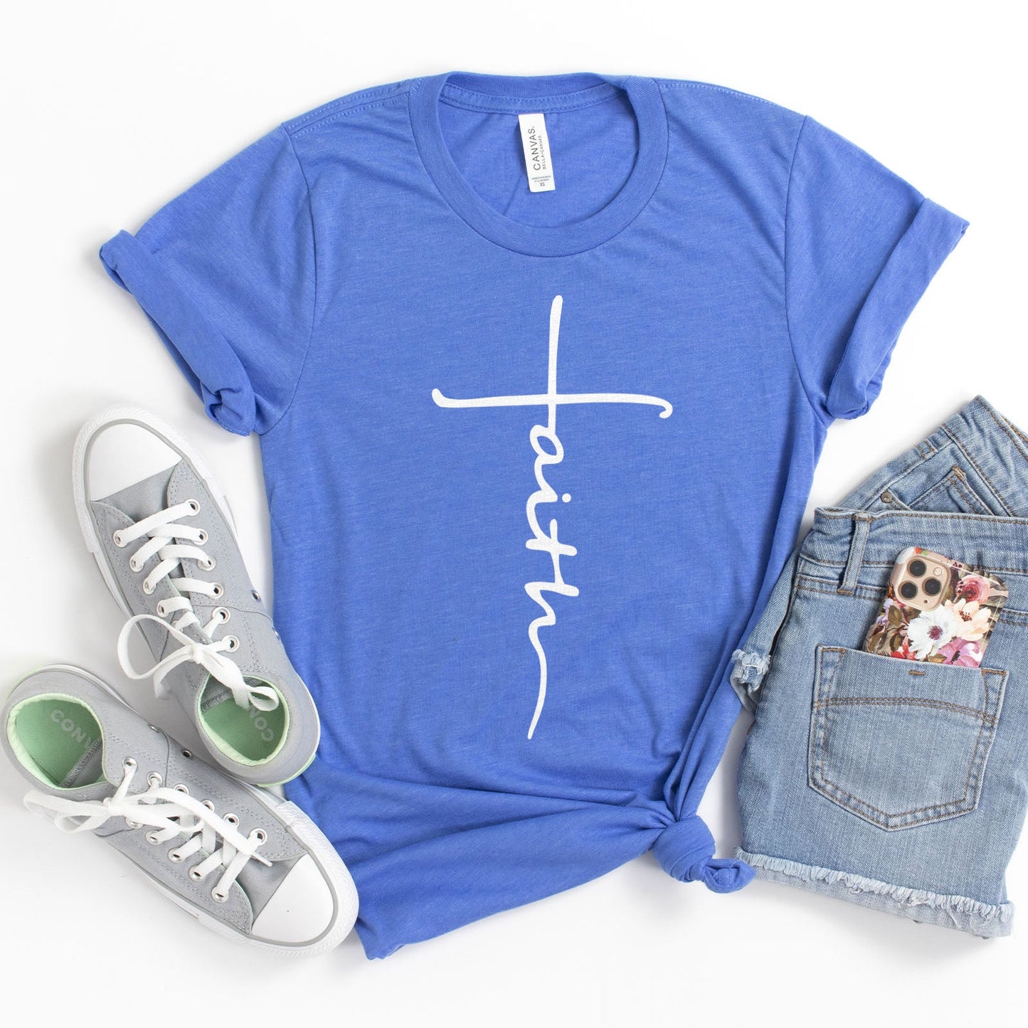 Cross Script Tee