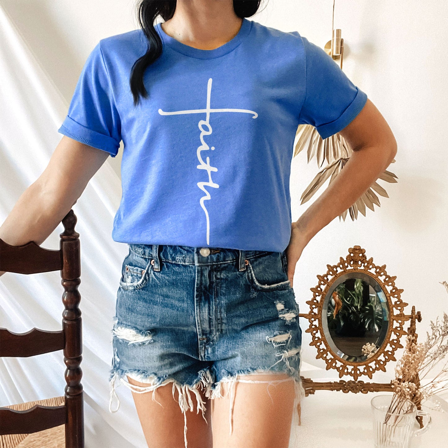 Cross Script Tee