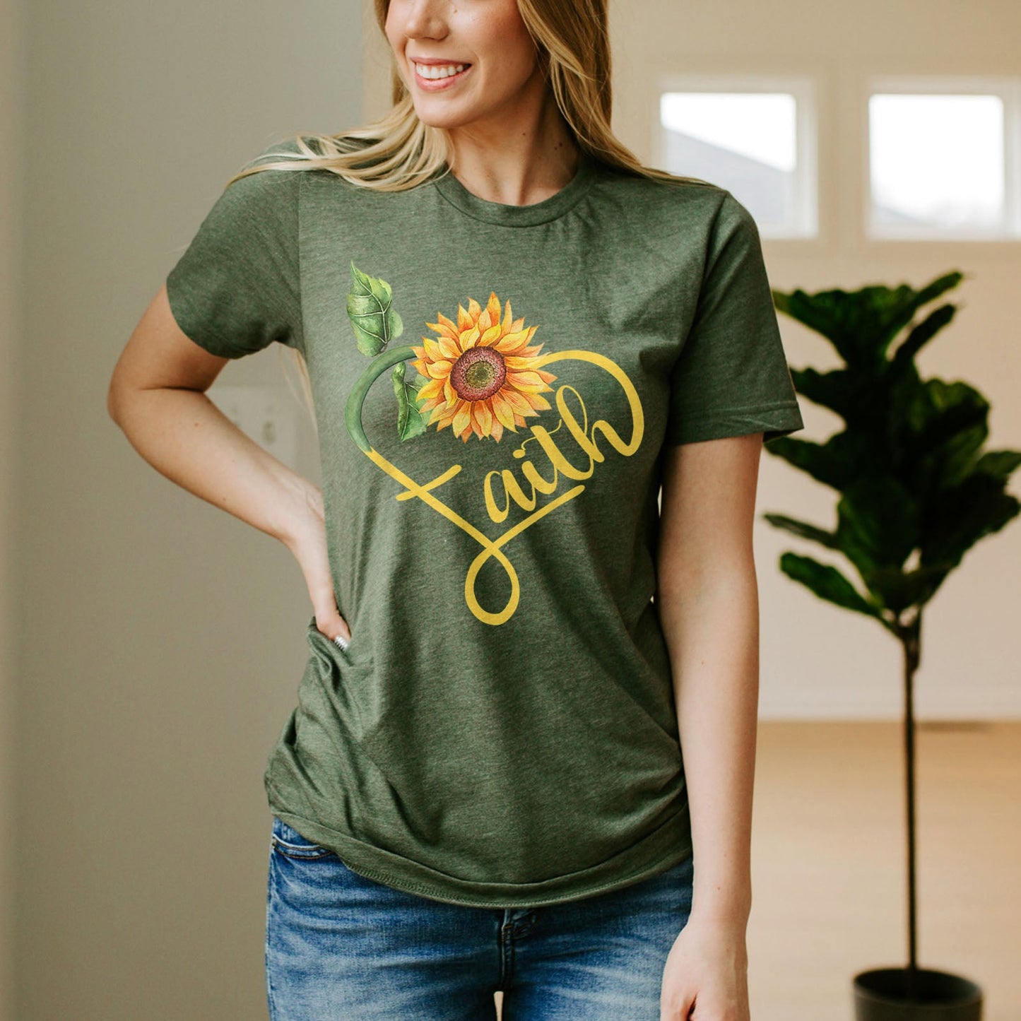 Faith Sunflower Tee