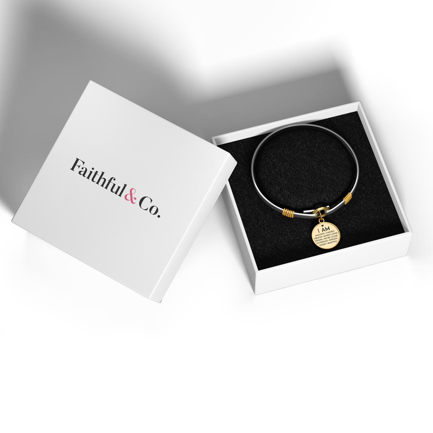 I Am Inspiration Two-Tone Bracelet