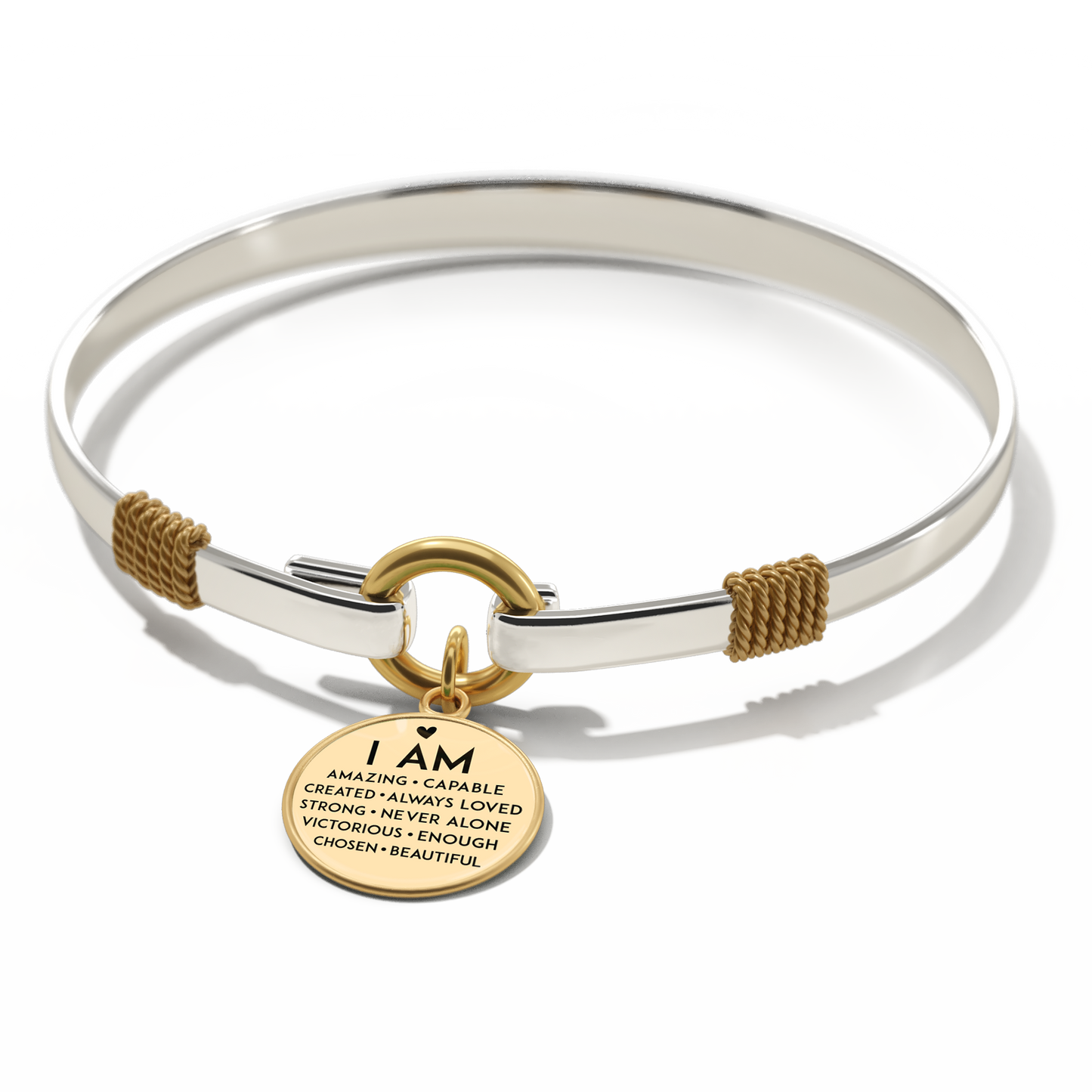 I Am Inspiration Two-Tone Bracelet