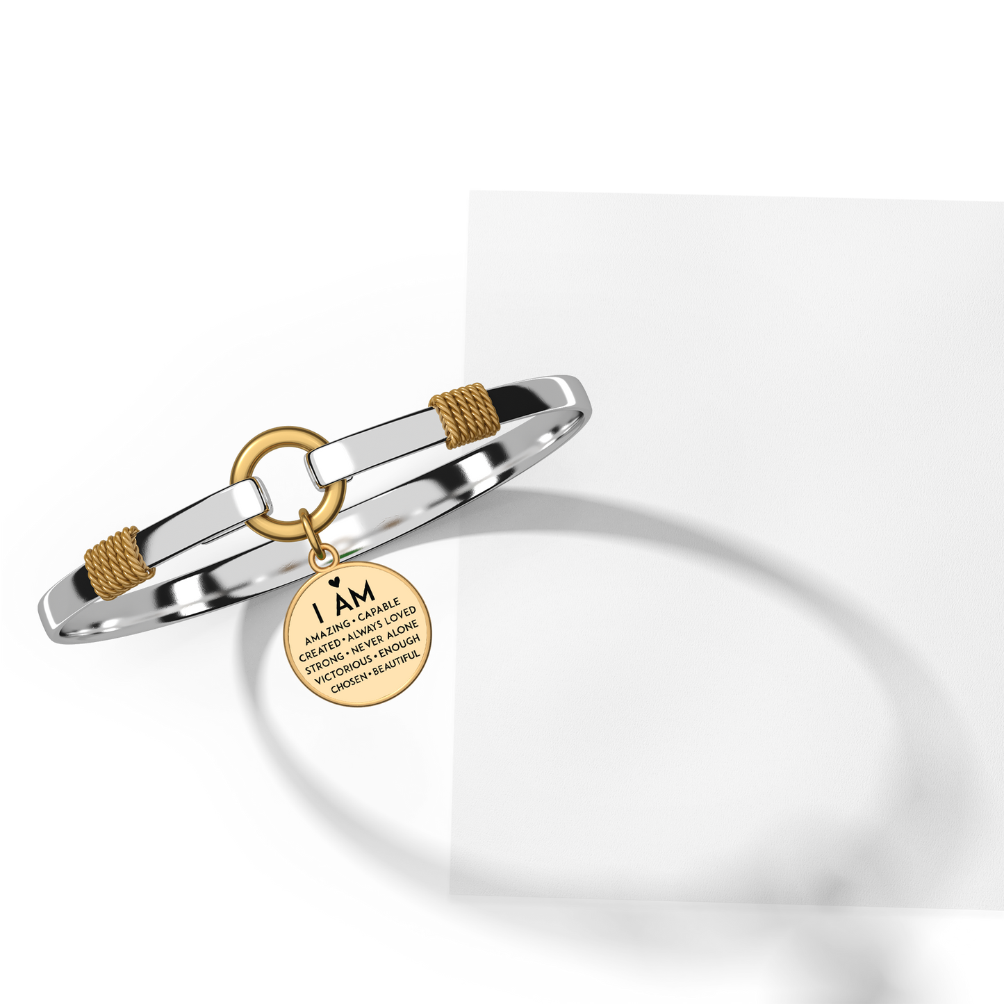 I Am Inspiration Two-Tone Bracelet