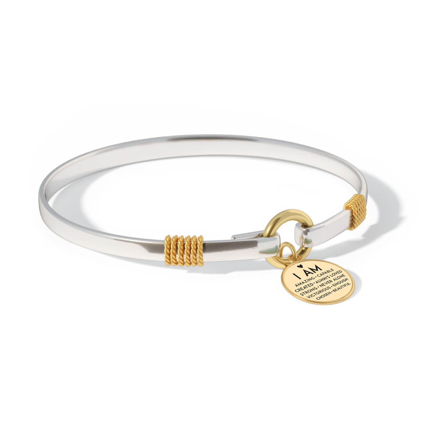 I Am Inspiration Two-Tone Bracelet