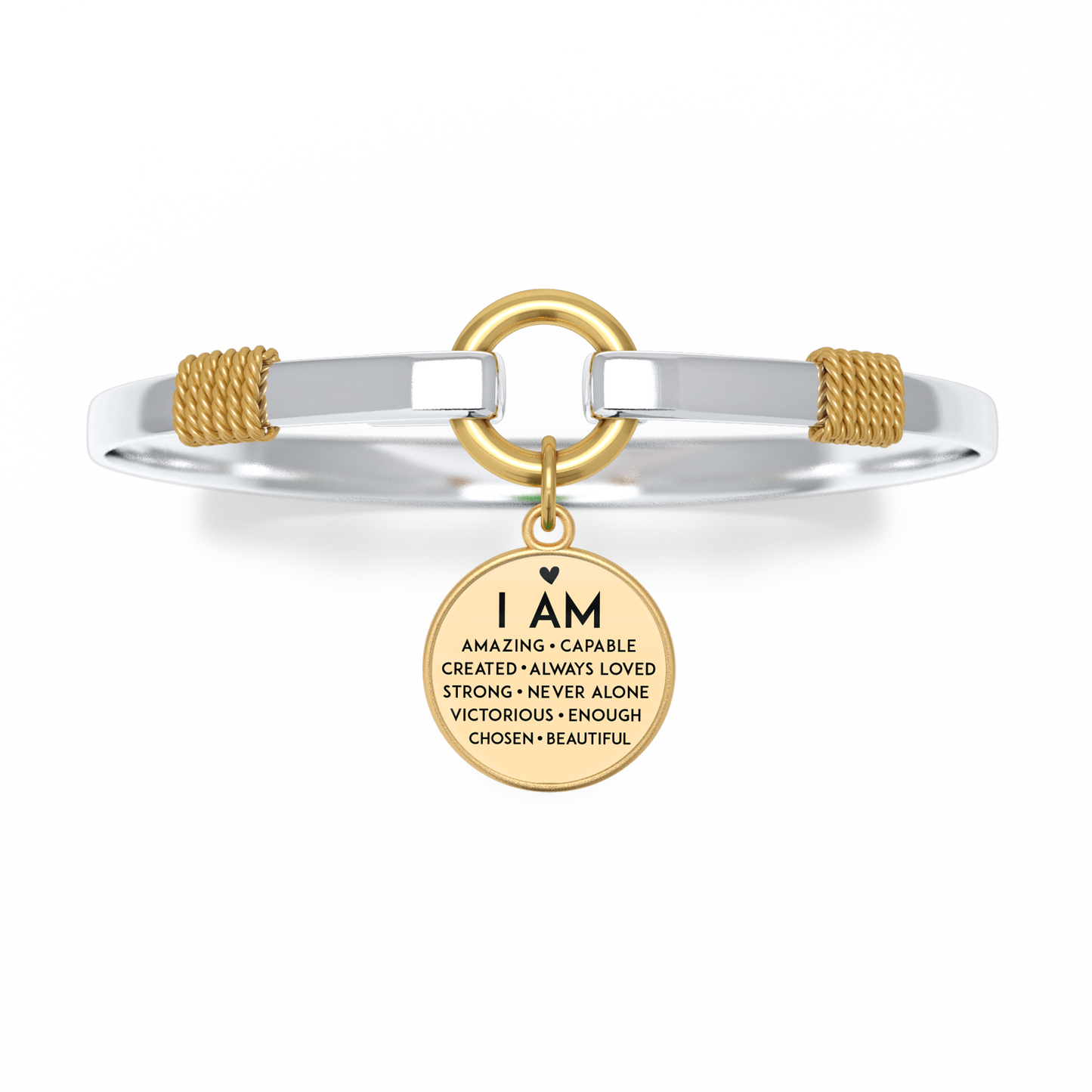 I Am Inspiration Two-Tone Bracelet