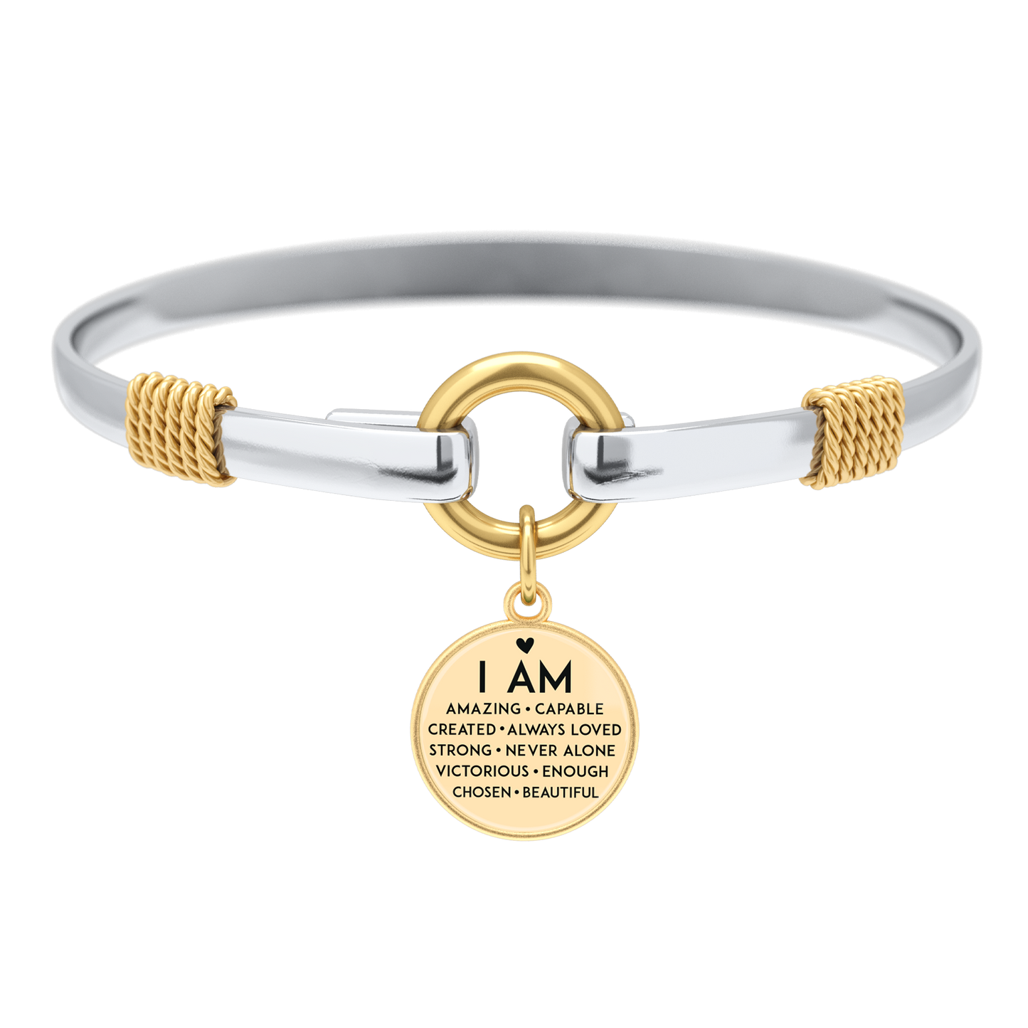 I Am Inspiration Two-Tone Bracelet
