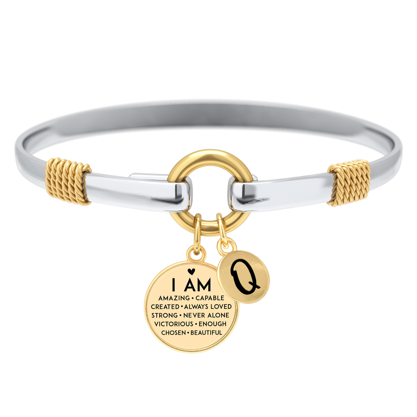 I Am Inspiration Two-Tone Bracelet