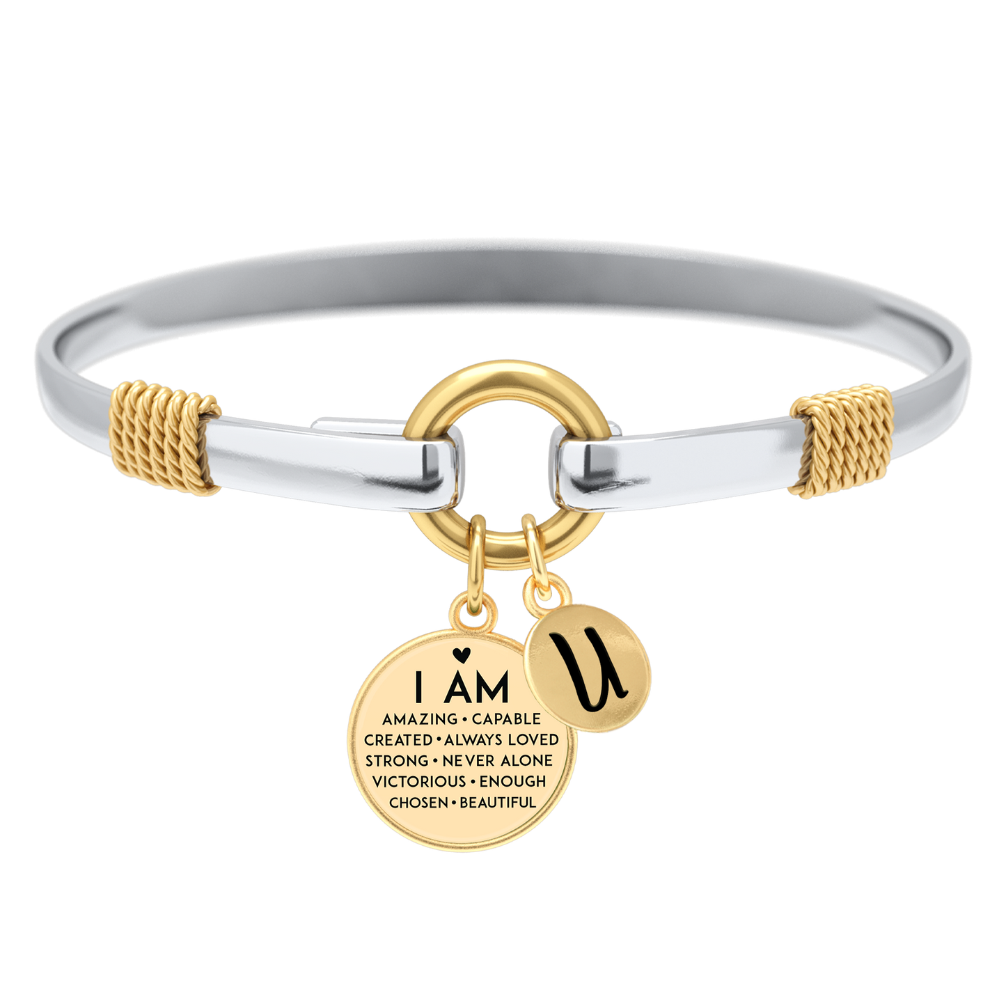 I Am Inspiration Two-Tone Bracelet