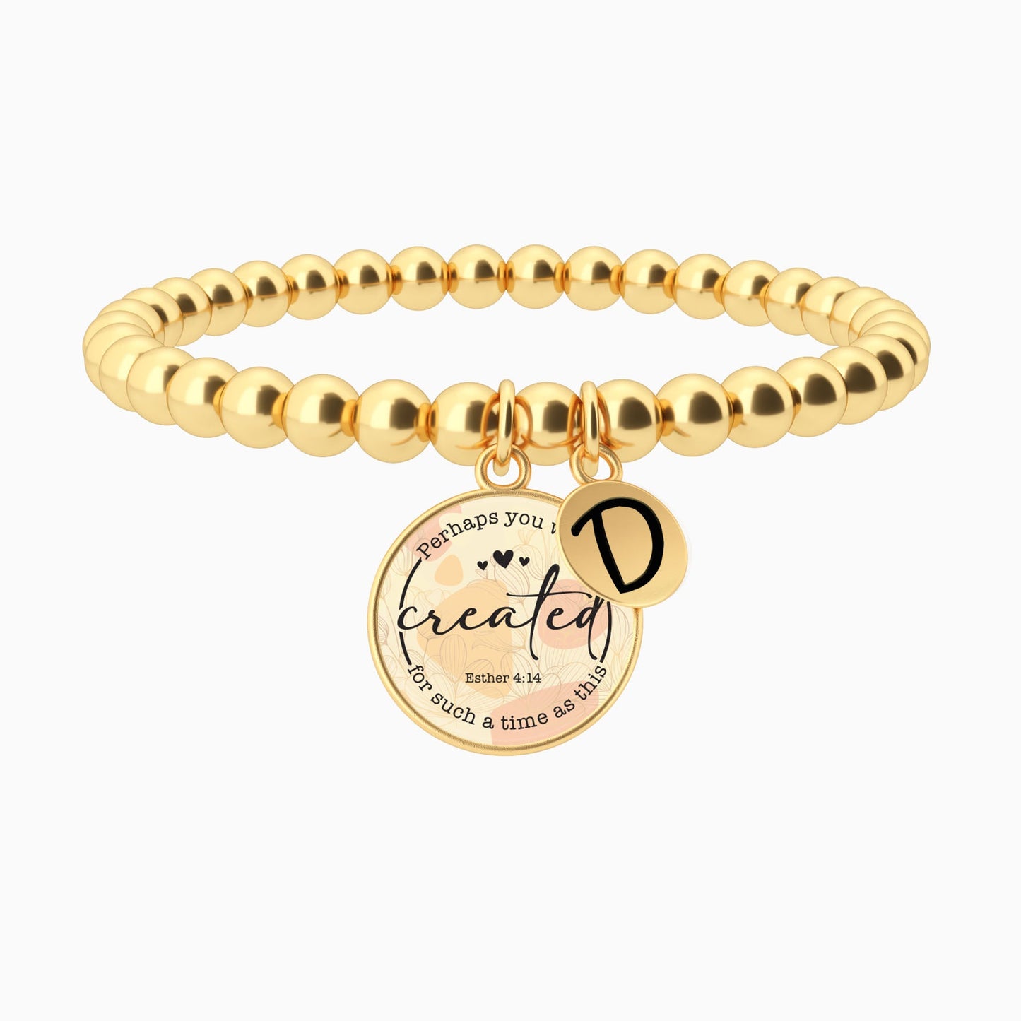 Perhaps You Were Created For Such A Time As This | Esther 4:14 - Beaded Bracelet