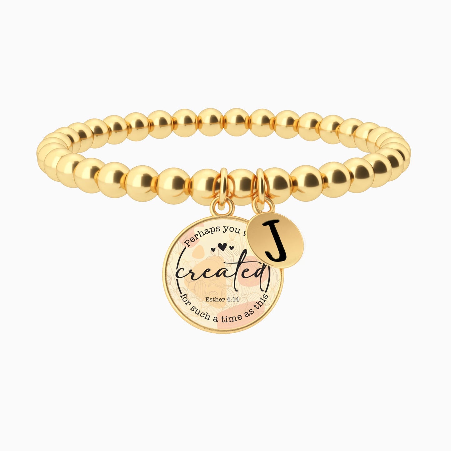 Perhaps You Were Created For Such A Time As This | Esther 4:14 - Beaded Bracelet