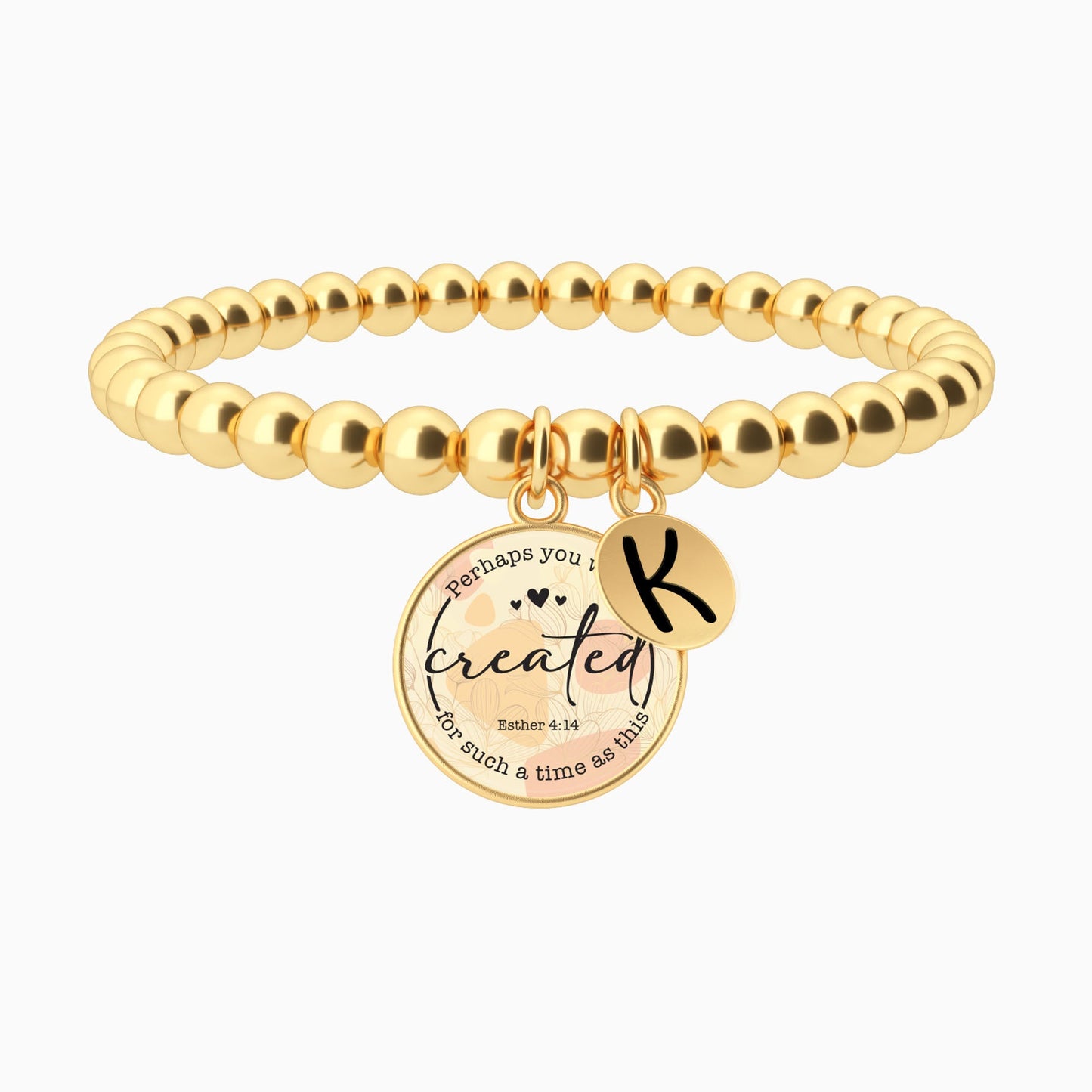 Perhaps You Were Created For Such A Time As This | Esther 4:14 - Beaded Bracelet