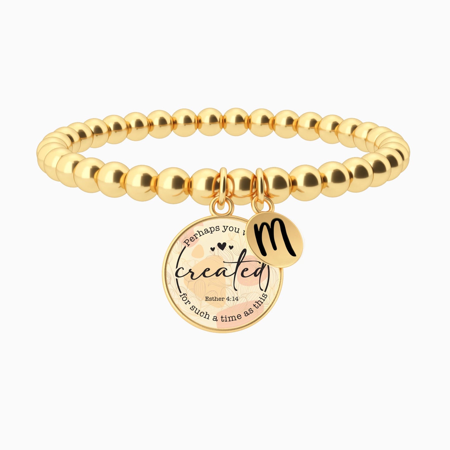 Perhaps You Were Created For Such A Time As This | Esther 4:14 - Beaded Bracelet