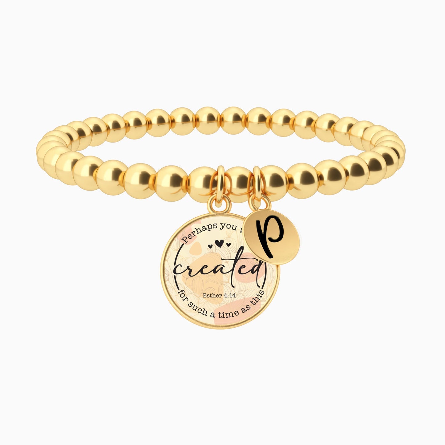 Perhaps You Were Created For Such A Time As This | Esther 4:14 - Beaded Bracelet