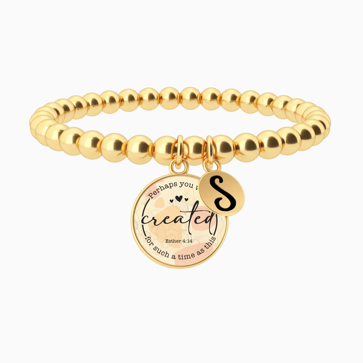 Perhaps You Were Created For Such A Time As This | Esther 4:14 - Beaded Bracelet