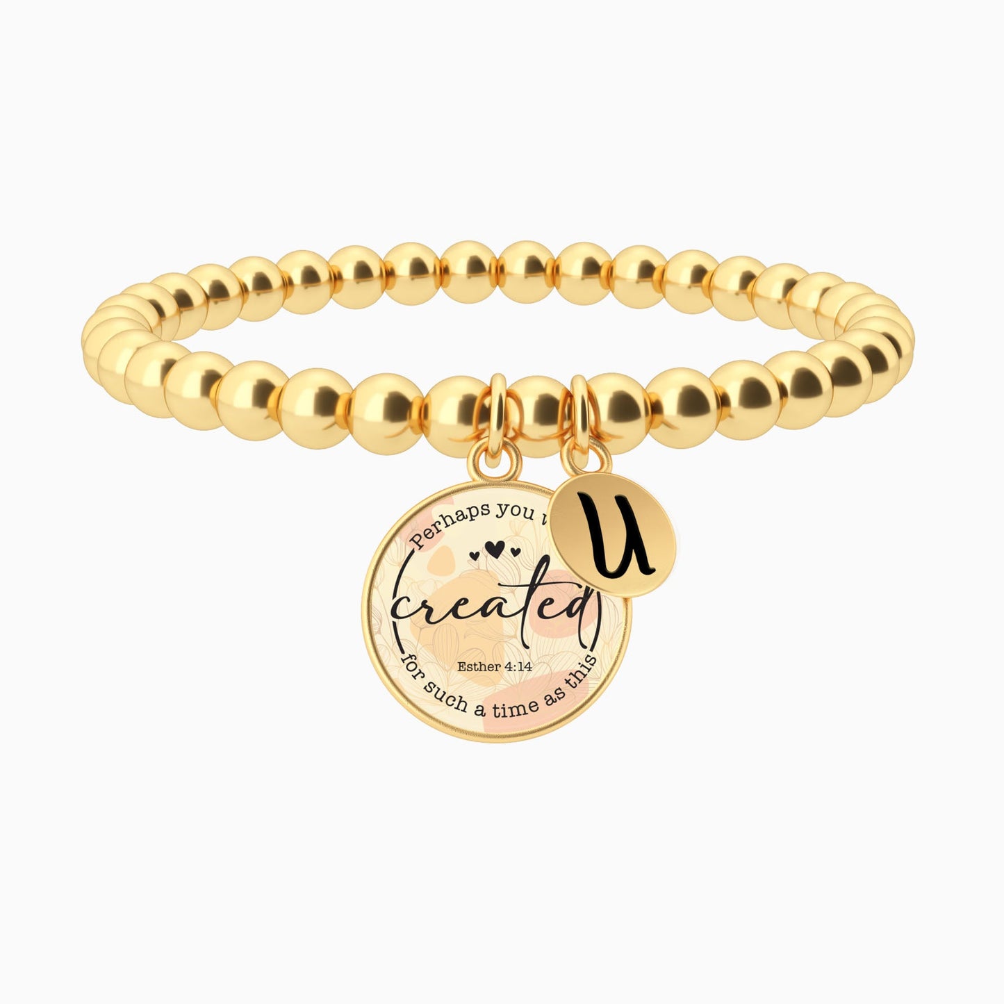 Perhaps You Were Created For Such A Time As This | Esther 4:14 - Beaded Bracelet