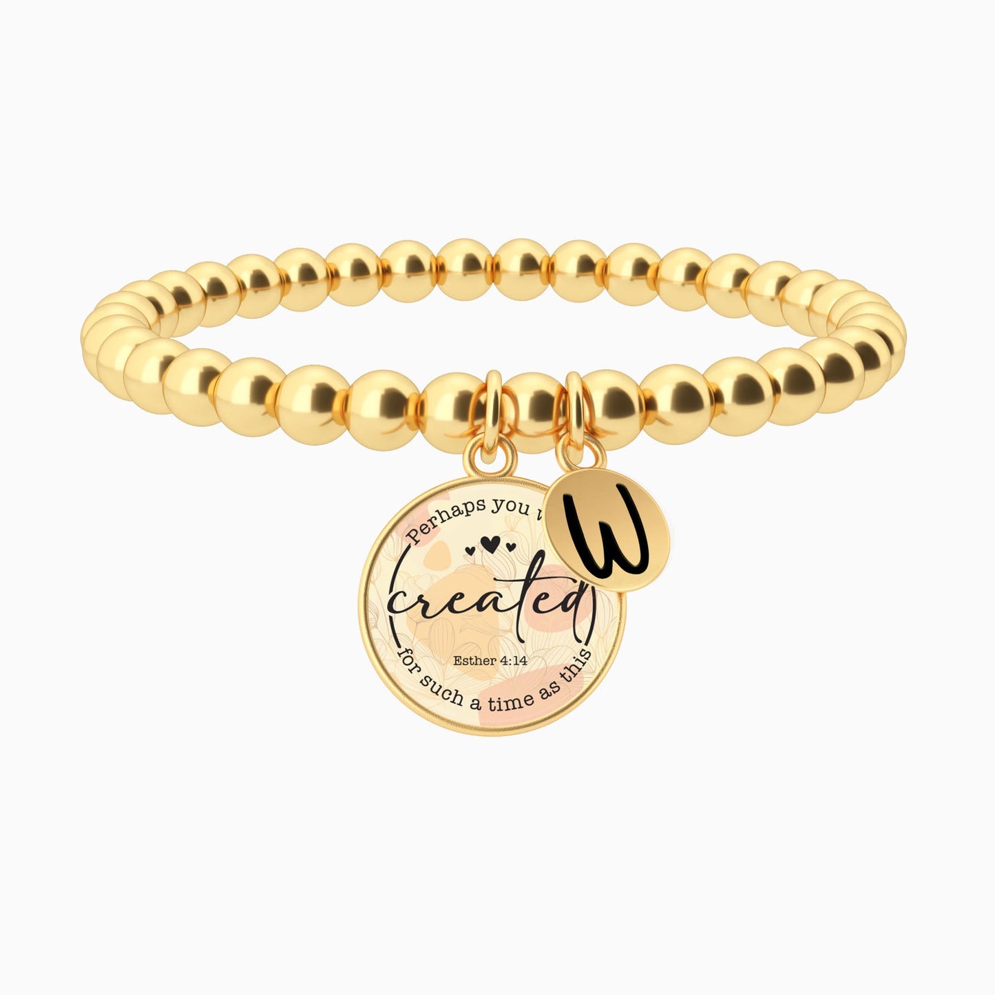 Perhaps You Were Created For Such A Time As This | Esther 4:14 - Beaded Bracelet