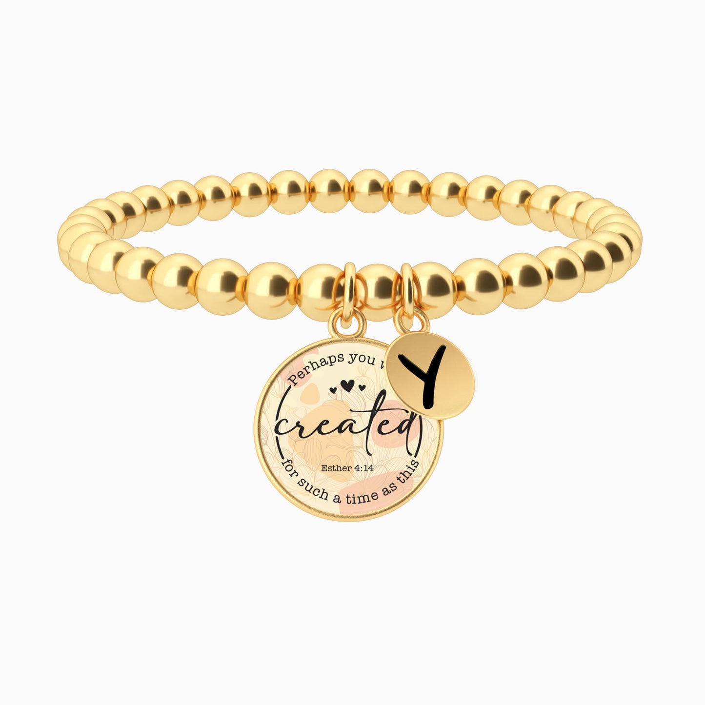 Perhaps You Were Created For Such A Time As This | Esther 4:14 - Beaded Bracelet