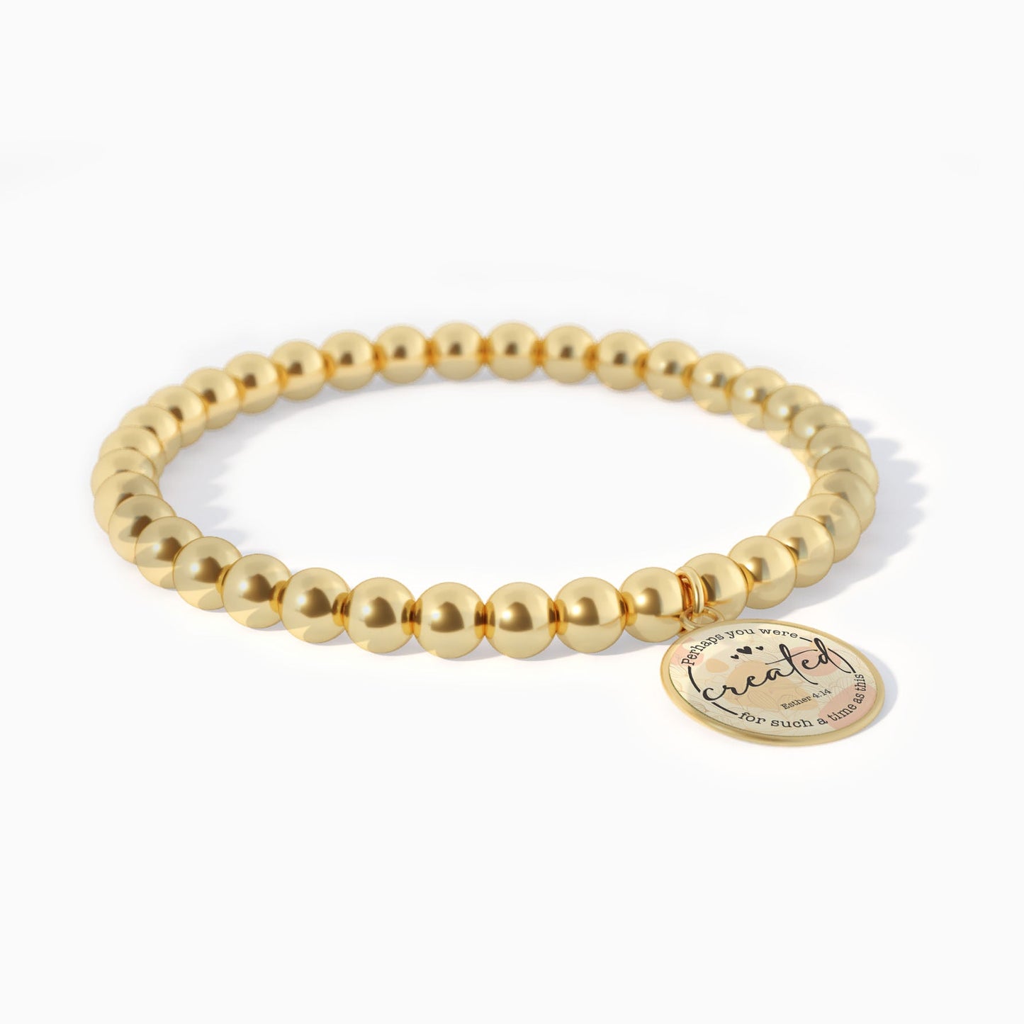 Perhaps You Were Created For Such A Time As This | Esther 4:14 - Beaded Bracelet
