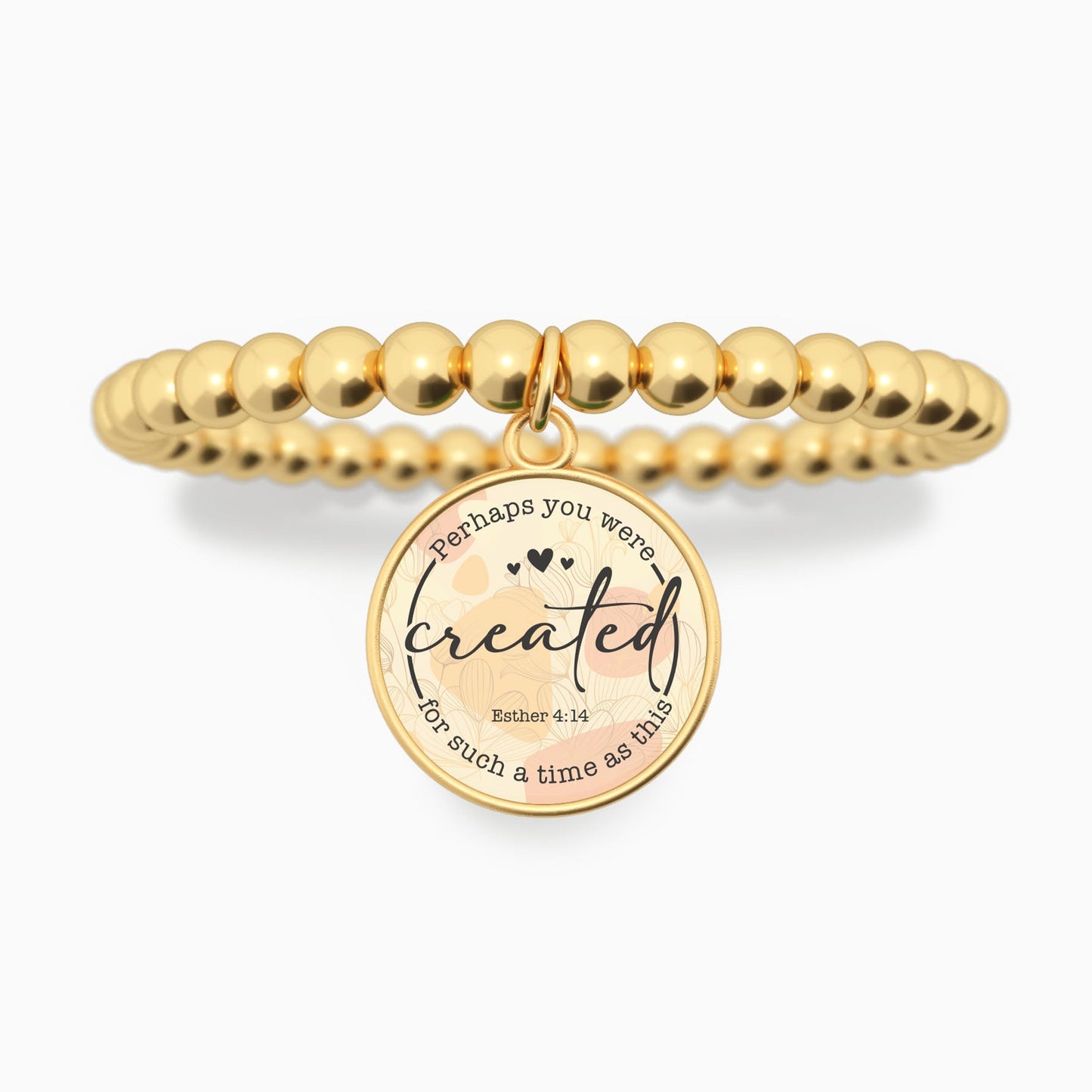 Perhaps You Were Created For Such A Time As This | Esther 4:14 - Beaded Bracelet