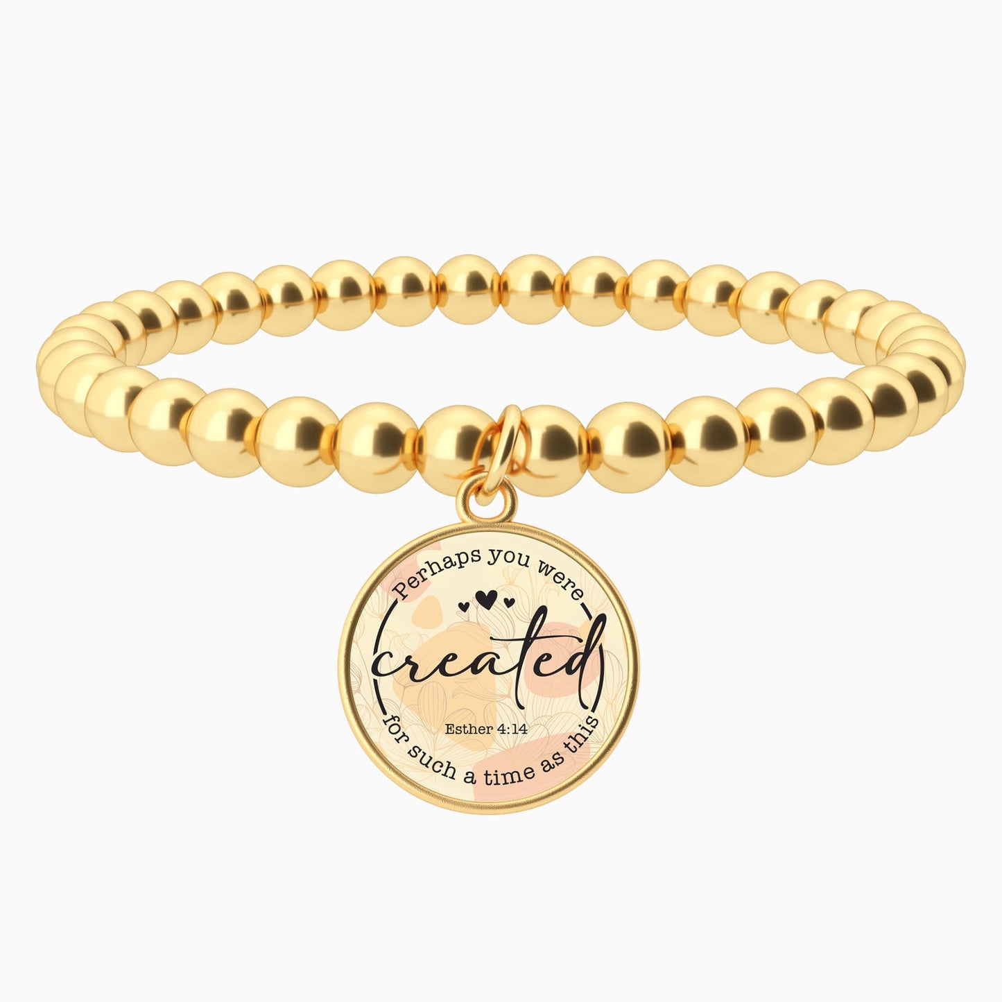 Perhaps You Were Created For Such A Time As This | Esther 4:14 - Beaded Bracelet