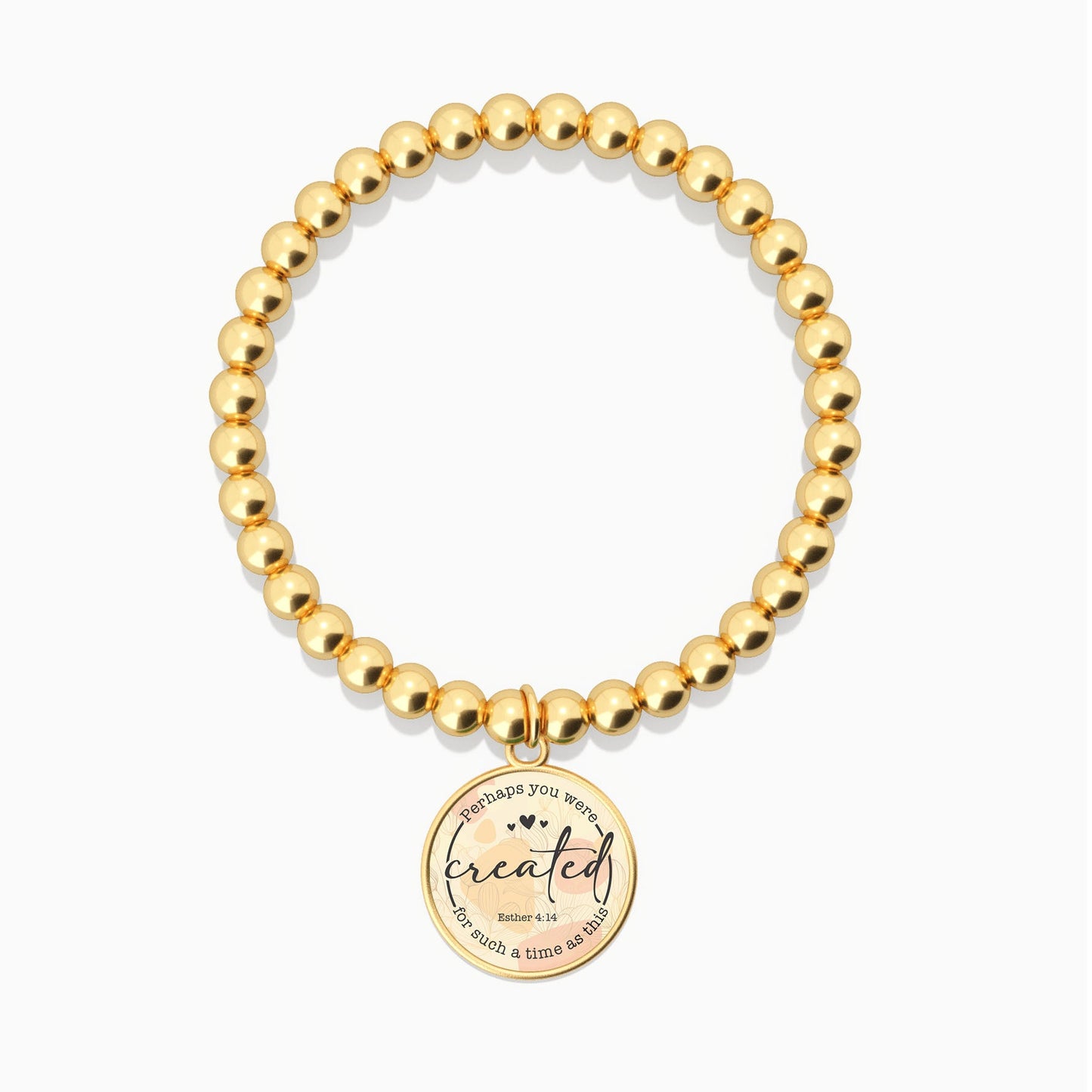 Perhaps You Were Created For Such A Time As This | Esther 4:14 - Beaded Bracelet