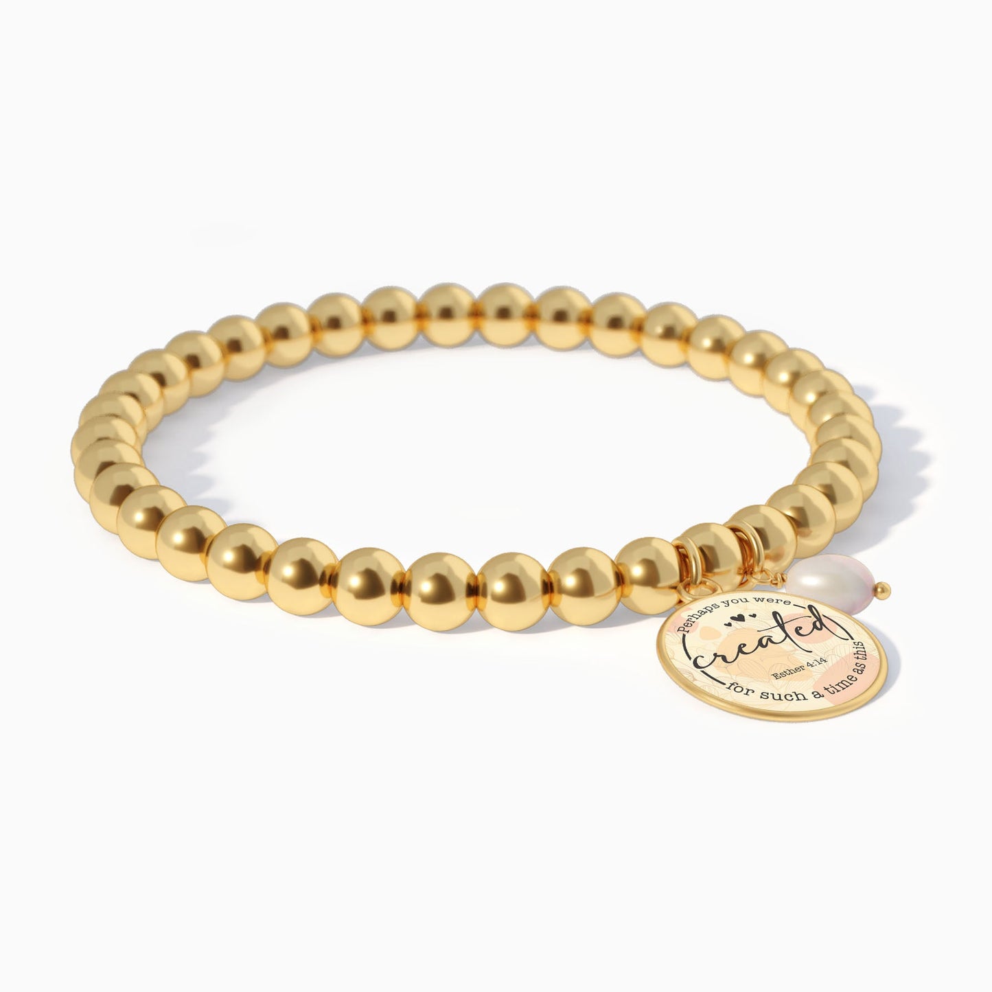 Perhaps You Were Created For Such A Time As This | Esther 4:14 - Beaded Bracelet