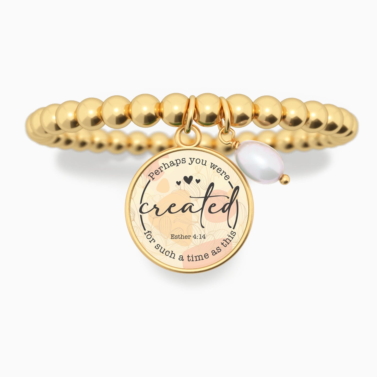 Perhaps You Were Created For Such A Time As This | Esther 4:14 - Beaded Bracelet