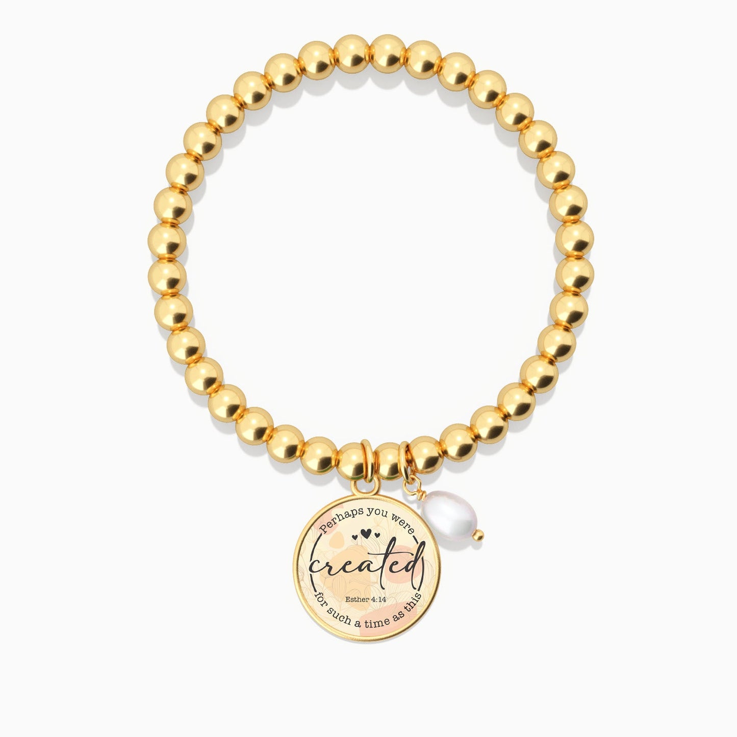 Perhaps You Were Created For Such A Time As This | Esther 4:14 - Beaded Bracelet