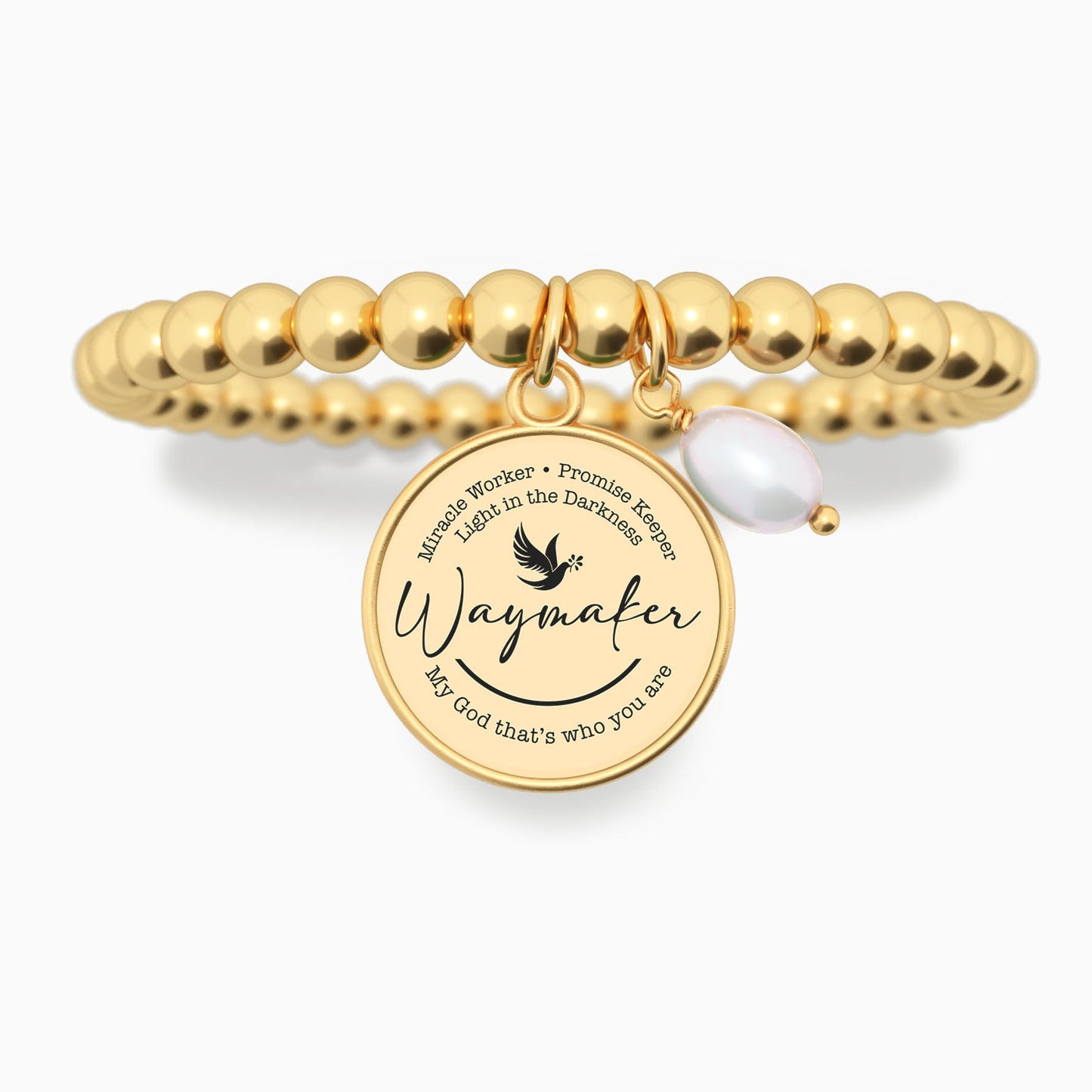 Waymaker - Dove - Beaded Bracelet