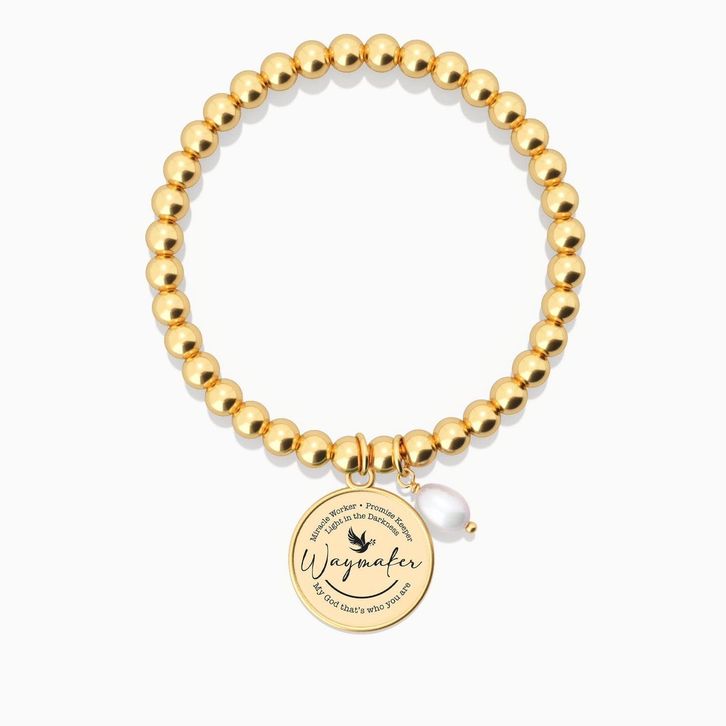 Waymaker - Dove - Beaded Bracelet