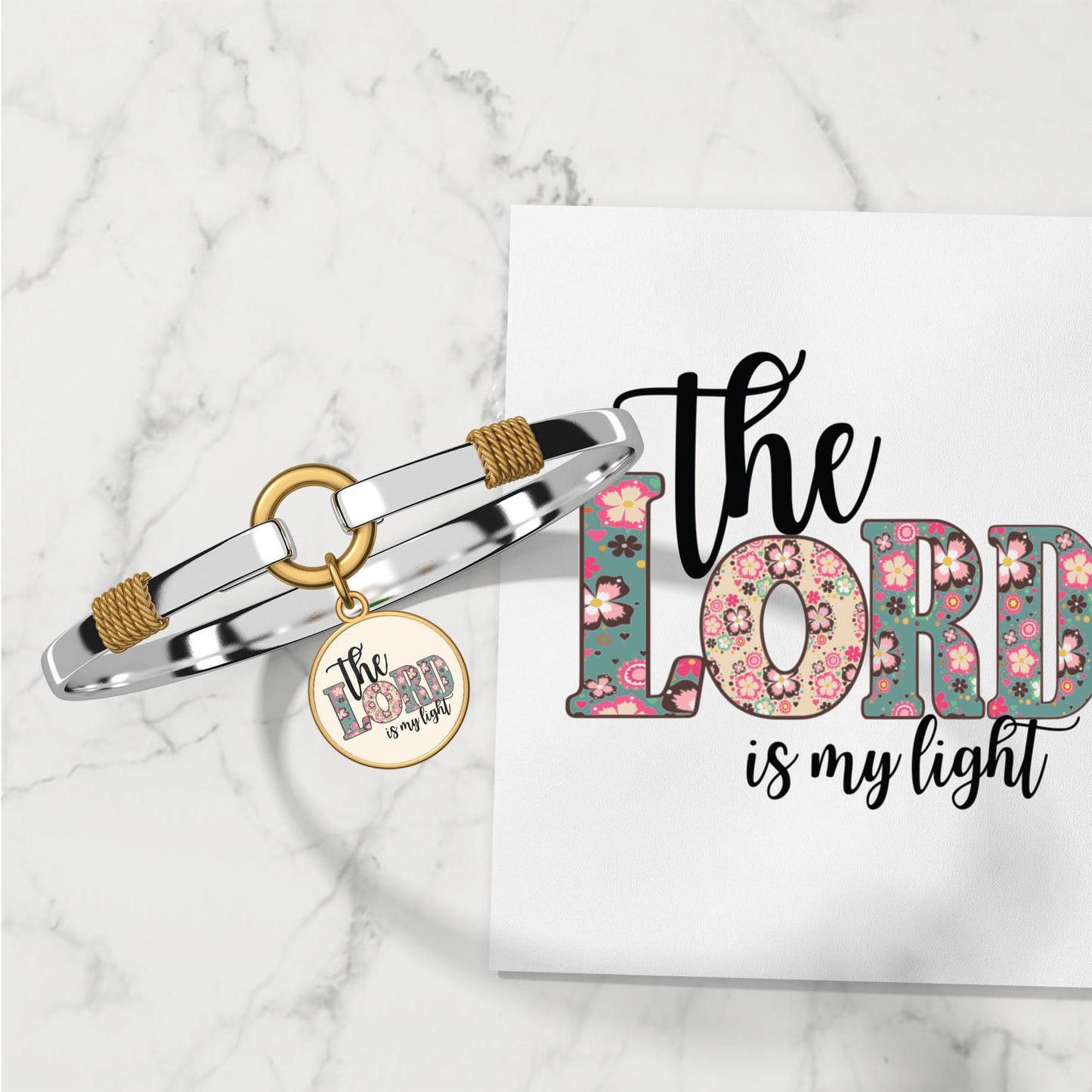 The Lord Is My Light - Two-Tone Bracelet