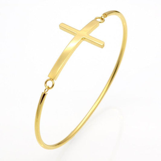Thin Cross Bangle