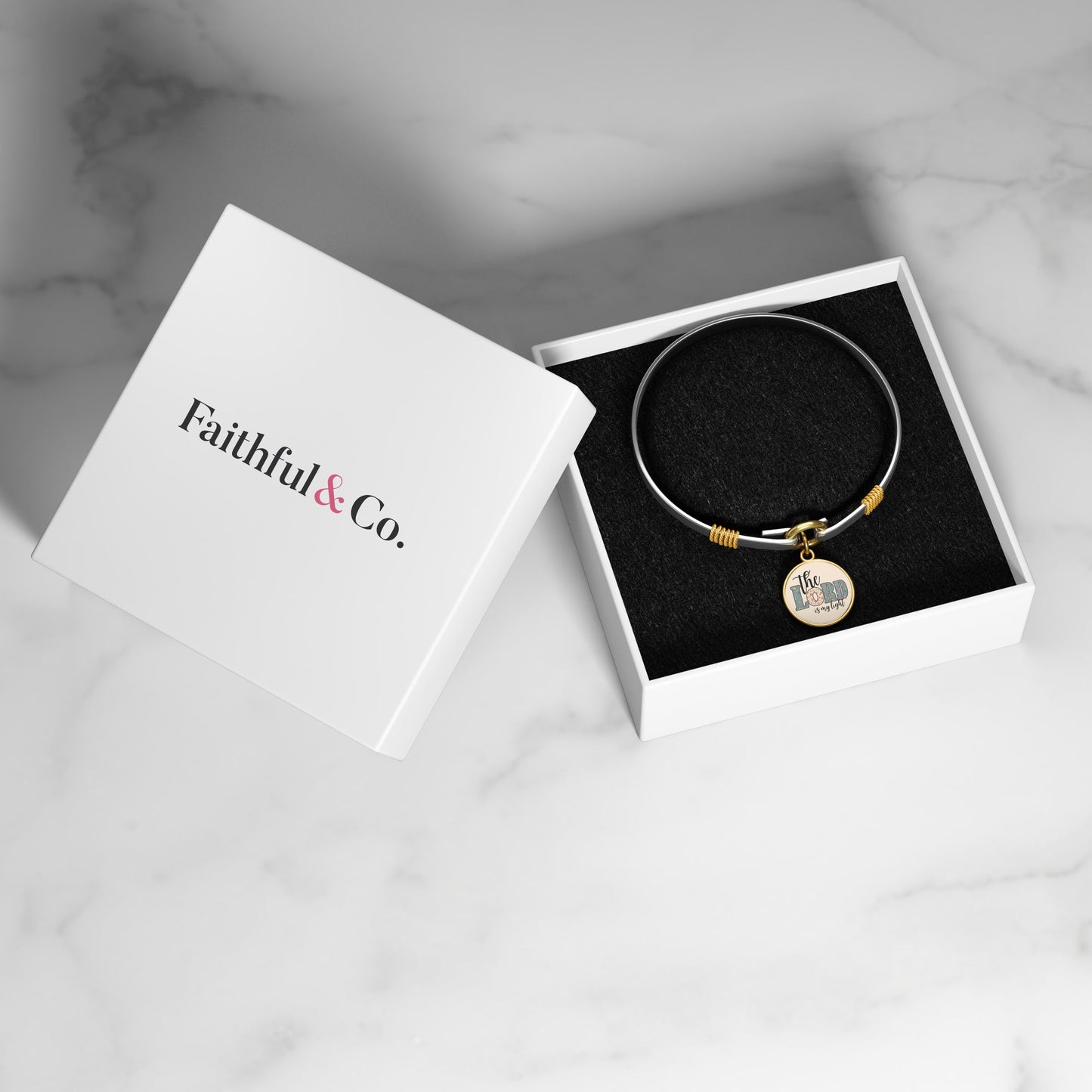 The Lord Is My Light - Two-Tone Bracelet